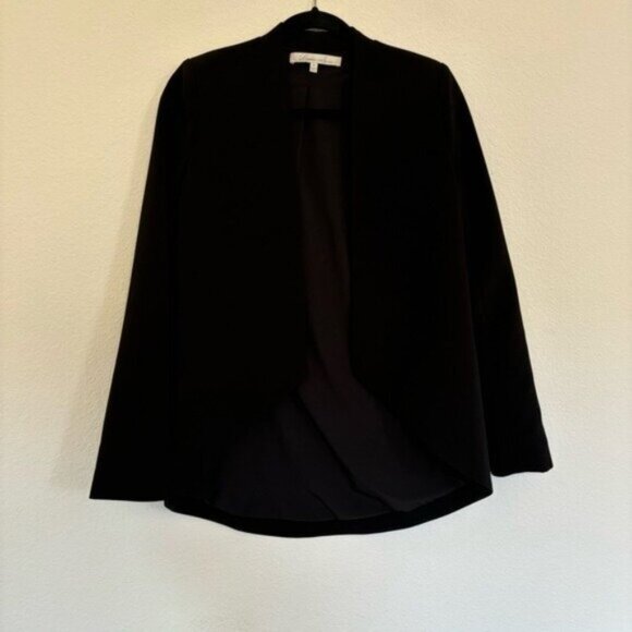 Lovers and Friends Size Medium Blazer Jacket Black Open Front - Picture 4 of 7